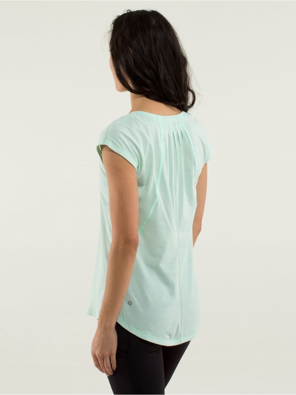 Lululemon /// Women’s Track Tee - Heathered Fresh Teal / Fresh Teal - Size 10